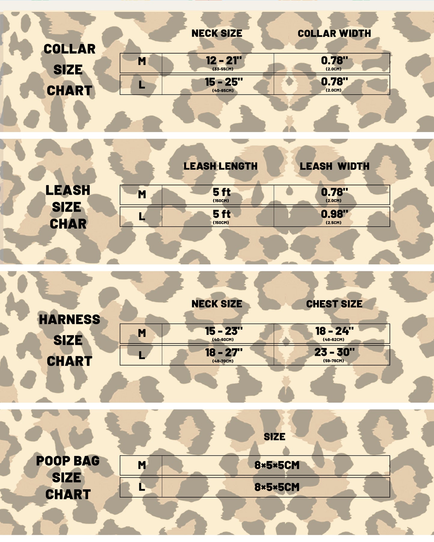 🐆💎 PAWSJOYS – LEOPARD WALK SET 💎🐆 ✨ 4-Piece Luxury Pack – Walk Fierce. Walk Stylish. ✨